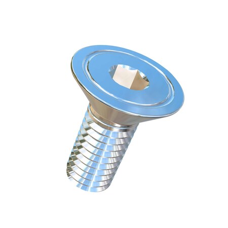 Allied Titanium #10-32 Socket Head Cap Screw, Socket, Plain Titanium, 1/2 in Length 0003774